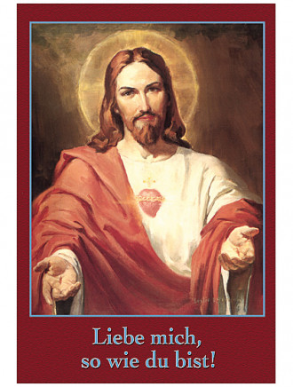 Liebe mich, so wie du bist, Gebetszettel, 4-seitig