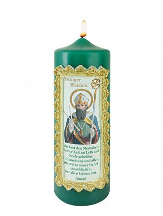 Hl. Blasius-Kerze, 7 x 20 cm