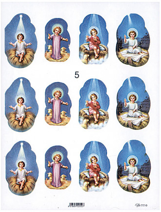 Jesuskind-Aufkleber, 12 Stück