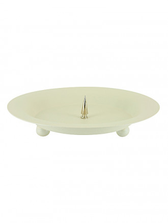 Kerzenständer beige, Ø 13 cm