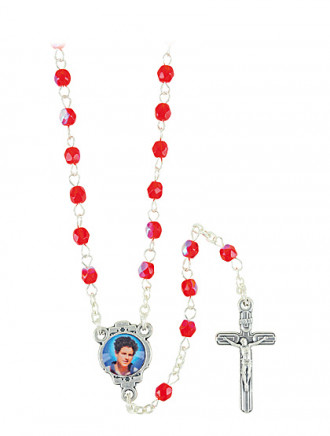 Hl. Carlo Acutis-Rosenkranz, 5 x 10 Perlen