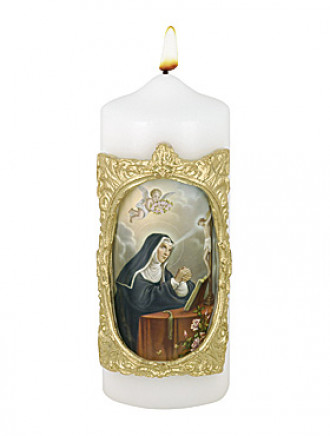 Heilige Rita-Kerze, 6 x 16 cm