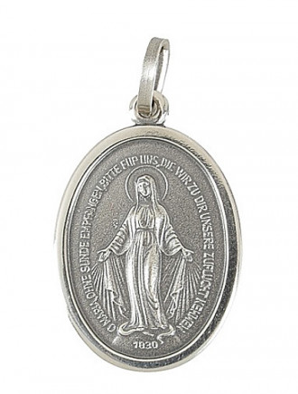 Wundertätige Medaille - Silberanhänger (925), 12 mm