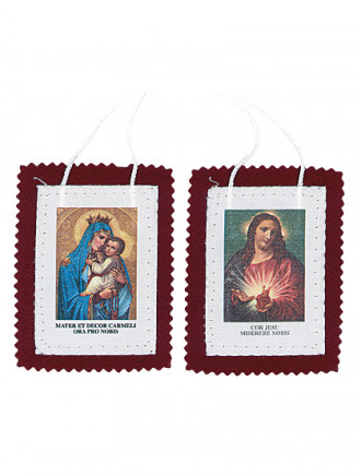 Herz-Jesu-Skalpulier, 4,5 x 5 cm