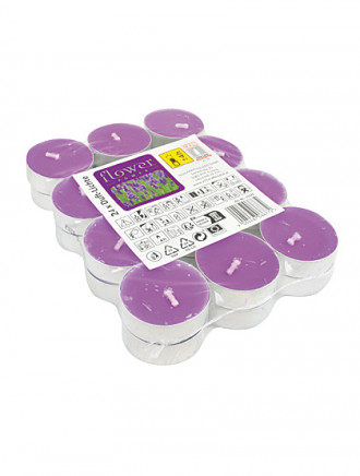 Teelichter Lavendel, 24 Stück