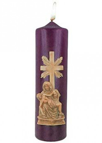 Fasten-Kerze,  7 x 25 cm