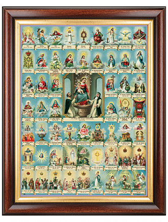 Die lauretanische Litanei-Bild, 37 x 47 cm