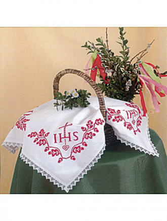 Weihkorbdecke, 55 x 55 cm