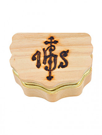 Rosenkranzdose - IHS, 7 x 5 cm