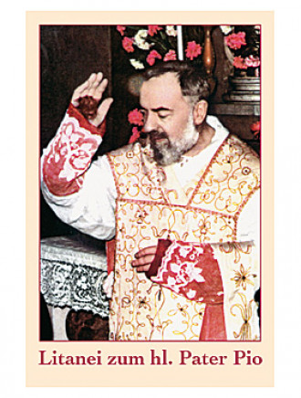 Pater Pio, Gebetszettel, 4-seitig