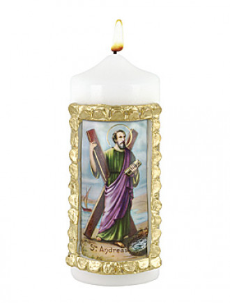 Heiliger Andreas-Kerze, 6 x 16 cm
