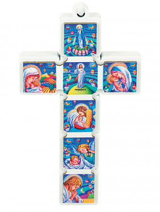 Erstkommunion - Kreuz, 7,5 x 4,5 cm