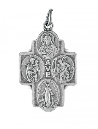 Skapulier-Medaille, 1,5 x 2,3 cm