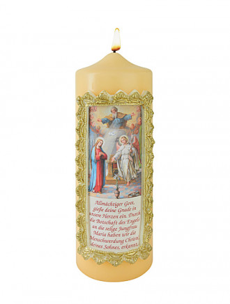 Maria Verkündigung-Kerze, 7 x 20 cm