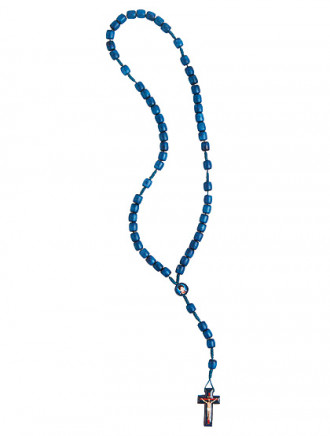 Carlo Acutis-Rosenkranz, 5 x 10 Holzperlen